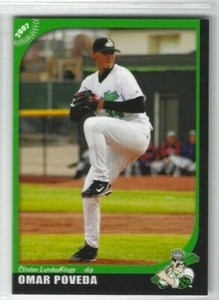 2007 Clinton LumberKings (Class A-Texas Rangers) Omar Poveda