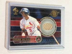 2001 Pacific Private Stock #146 Edgar Renteria Gioco Usato Bat St Louis Cardinals - Foto 1 di 2