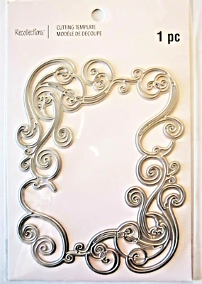 Swirly Frame with Flourishes Thin Metal Die by Recollections 624110 NEW! - Image 1 of 2