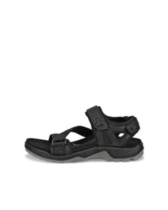 ECCO Offroad Black Nubuck Textile Hiking Walking Sandal EU 42 Men's 8 - 8.5 US - Picture 1 of 6
