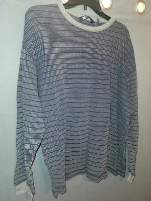 Men's American Eagle Outfitters AE  XL Gray/Navy Shirt Long Sleeve (A2) - Image 1 of 4