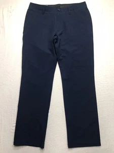 NUEVO CON ETIQUETAS UNDER ARMOUR Pantalones de Golf Hombres 36x30 Azul Marino Pierna Recta Agarre Cintura Chino - Imagen 1 de 14