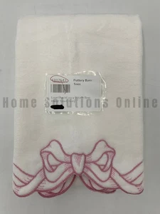 Pottery Barn Teen Love Shack Fancy Palace Bow Hand Towel Ivory 20" x 30" #B240 - Picture 1 of 2