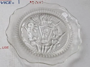 Plate Jeannette Iris Clear Bread & Butter Desert Plate Vintage  - Picture 1 of 6