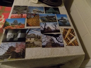 Four Seasons of the Matsumoto Castle 12 postcard set, vintage, new unused - Picture 1 of 9