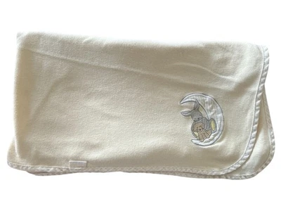 Винтажный Carters желтый прием одеяло США полумесяц Moon кролик плюшевый щенок ** читать - Изображение 1 из 4