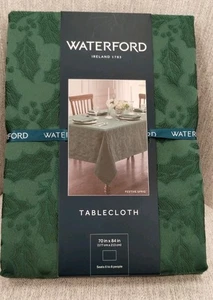 LUJO Waterford FESTIVE SPRIG MANTEL Navidad Acebo Hoja 70" x 84" NUEVO - Imagen 1 de 4
