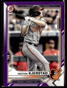L19,687 - 2021 Bowman Draft Purple #BD40 Heston Kjerstad /250 - Picture 1 of 2