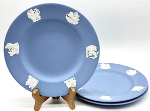 3er SET WEDGWOOD BLAU FLIEDER JASPIS WARE BROTTELLER um 1960, TOP ZUSTAND - Bild 1 von 18
