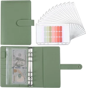 Money Saving Binder Savings Challenges Book with for Cash Envelopes 12pcs Z... - Picture 1 of 7
