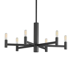 Maxim 21366 Emana 6 Light 26"W Chandelier - Black - Picture 1 of 9