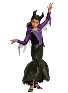 NWT Disguise Disney Villains Maleficent Child Costume MEDIUM 8-10 Purple Black - Picture 1 of 15