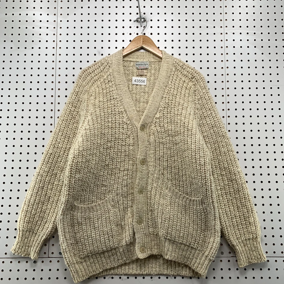 Винтажный Marshalls Alan Paine кардиган шерсти свитер мужской размер 42 большой Англии - Изображение 1 из 4