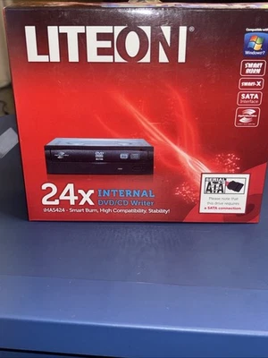 LITEON 24X Internal DVD/CD Writer Only.  The Box Does Not Contain Software Disk - Image 1 of 4