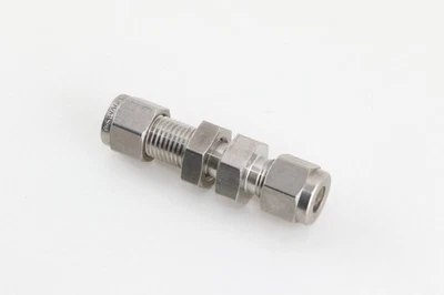 Bulkhead Union, Swagelok SS-400-61, 1/4 OD tube bulkhead - Image 1 of 4