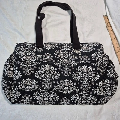 Bolsa de viaje grande Vera Bradley Weekender en la araña negra retirada Foto 1 de 4