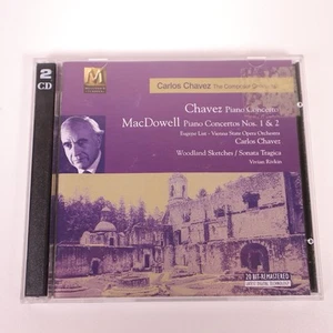 Chavez Piano Concerto MacDowell Piano Concertos 1 & 2 - 2CD 1996 Classical - Picture 1 of 4