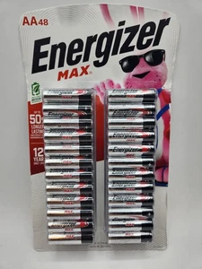 Energizer MAX E91TP224 AA Batteries 48 Pack Expires 12/2039 NEW Sealed - Picture 1 of 3