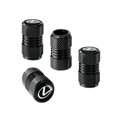 Tapas de válvula de neumático de aleación de 4 piezas, tapas de vástago de válvula compatibles con Lexus Foto 1 de 2