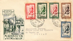 Morocco 1957 FDC from Tetuan Edifil 13/18 without 15 (2834) - Picture 1 of 2