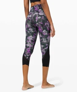 Nuevo sin etiquetas Lululemon Wunder Under High-Rise Crop 23" Floral Shift Multi tamaño:4 - Imagen 1 de 10