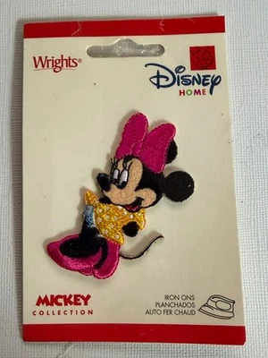 Vintage Wrights Disney Minnie Mouse Iron On Patch Sealed in Package - Image 1 of 2