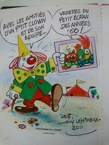 E10 LIVRE ORTF DEDICACE DESSIN ORIGINAL KIRI LE CLOWN - Picture 1 of 6