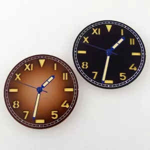 35MM California black cofee sandwich Watch Dial fit miyota 8215 NH35 NH36 2824 - Picture 1 of 17