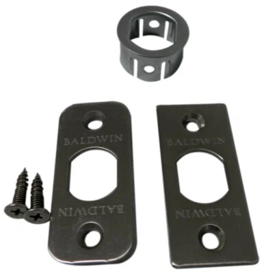 Placas de cierre Baldwin 46977-004 con herrajes para doble cilindro de arco tradicional Foto 1 de 2