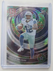 2023 Panini Spectra Green Prizm NFL Deuce Vaughn RC Rookie Lucky Envelope SP 8/8 - Picture 1 of 4