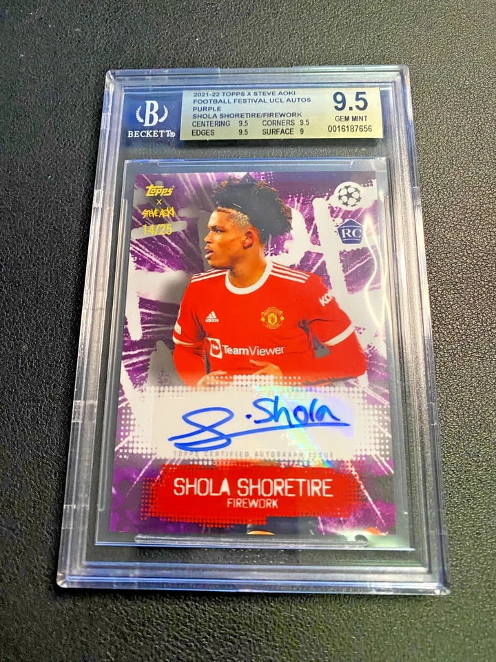 2021-22 Topps SHOLA SHORETIRE Rookie Autograph /25 BGS 9.5 - Image 1 of 3