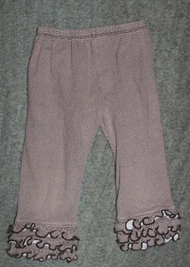 Persnickety Girls Brown Capri Leggings - Size 6 - EUC - Picture 1 of 3