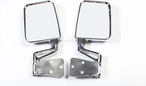 BRAND NEW JEEP WRANGLER YJ TJ CHROMED WING MIRRORS DOOR MIRRORS PAIR LH RH - Picture 1 of 2