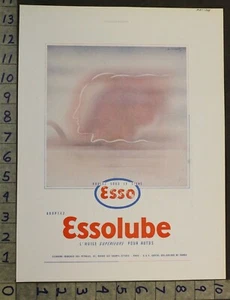 1938 AUTO AUTO ESSOLUBE ÖL ART FRENCH DECO MECHANIKER WERKSTATT HÄNDLER AD 28519 - Bild 1 von 1