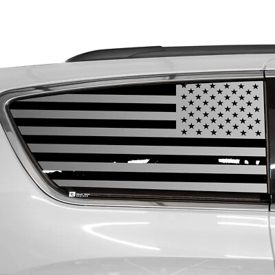 Fits Chrysler Pacifica 2017 - 2023 Quarter Window American Flag Decal Sticker - Image 1 of 4