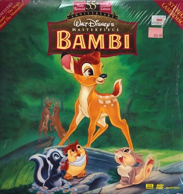 Walt Disney's Masterpiece Bambi 55th Anniversary Laserdisc, LD (Limited Edition) Foto 1 de 2