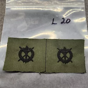 Wreath/Crossed Swords/Torch OD US Army Service Military fighting liberty Patch Y - Picture 1 of 1