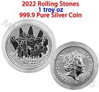 Rolling Stones British 1 oz Silver 2022 Music Legends 2 Pound Royal Mint !! Live