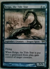 1x Keiga, The Tide Star-Champions of Kamigawa-English-Rare-Light Play