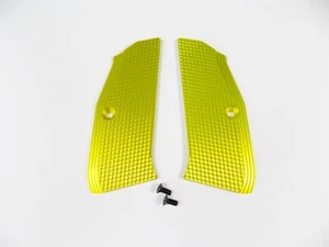 Empuñaduras ranuradas ZENDL® CZ 75 de alta calidad - hechas en la República Checa - AMARILLAS - Imagen 1 de 5