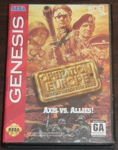 Sega Genesis Operation Europe Path To Victory 1939-45 Axis vs Allies NTSC US/CAN - Bild 1 von 3