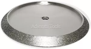 8” x 1/2” Electroplated Profile Wheel for Granite - Shape E - 45 Degree Bevel - Picture 1 of 4