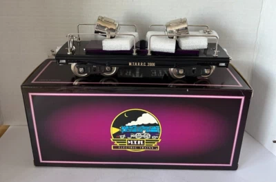 MTH TINPLATE TRADITIONS 10-2156 STANDARD PURPLE/SILVER SEARCHLIGHT CAR NEW - Image 1 of 4