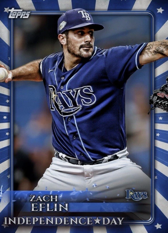 [DIGITAL] Topps Bunt - Zach Eflin - Independence Day 23 S1 - Blue Base - Image 1 of 1