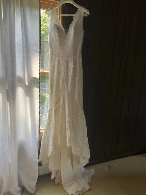White one Wedding Dress Size 10 - Image 1 of 3