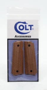 Colt 1911 Full Size Factory Original Wood Grips. New. No Medallion - Picture 1 of 2