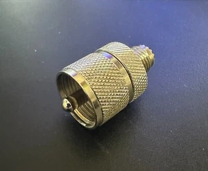 Electronics RF coaxial Coax Adapter UHF Male PL259 PL-259 to Mini UHF - Picture 1 of 1
