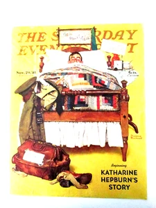 SAMSTAG ABEND POST BRIEF 29.11.1941 Home Sweet Home Norman Rockwell AZ27 - Bild 1 von 4