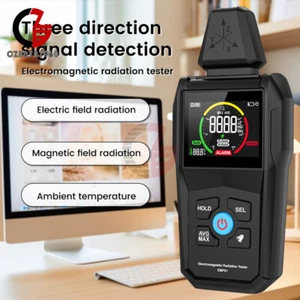 Digital EMF Meter Temperature/Electric Field / Magnetic Field Radiation Detector - Picture 1 of 18