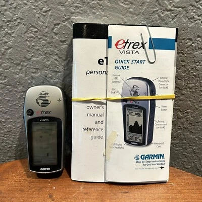 Garmin eTrex Vista Handheld Hiking GPS Navigator w/ Belt Holder Tested - Image 1 of 4
